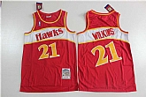 Hawks 21 Dominique Wilkins Red 1986-87 Hardwood Classics Jersey,baseball caps,new era cap wholesale,wholesale hats